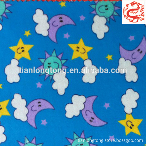 soft cotton printed flannel fabric for pajamas 100% cotton